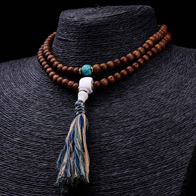 zhang"s textiles/绣花张 爆老星月菩提手串手持念珠