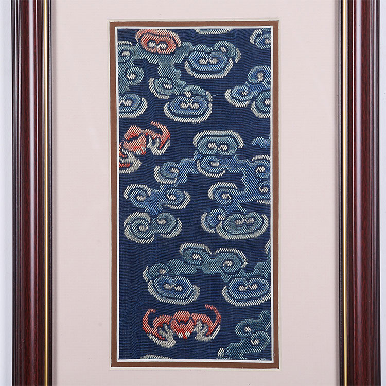 zhang"s textiles/绣花张 清代瑞气祥云绣片