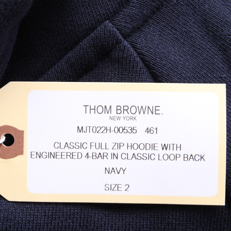 thom browne/thom browne 藏蓝色连帽男卫衣 mjt022h 00535 461