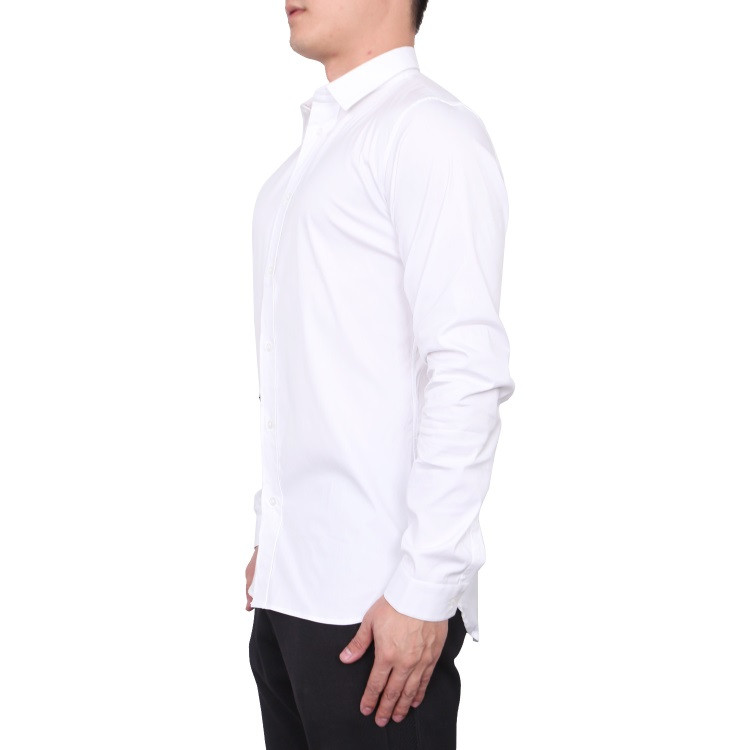 dior homme/迪奥桀傲 白色黑色棉质男士长袖衬衫 733c514b 1223 089