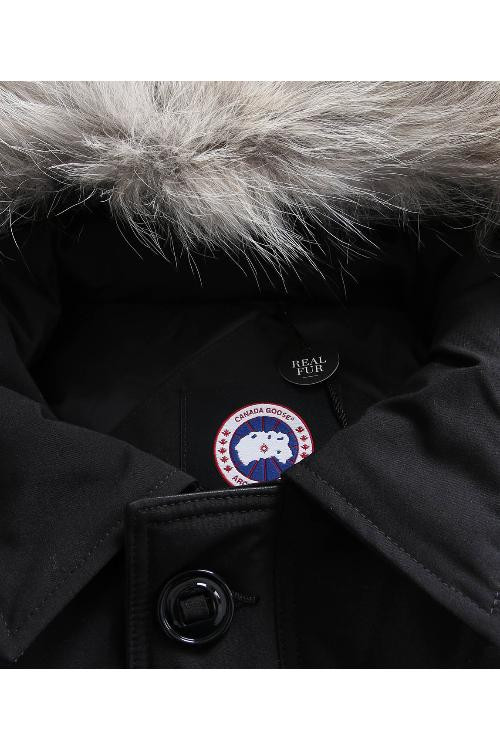 canada goose/加拿大鹅 16年秋冬款黑色连帽毛领男士羽绒服男士外套