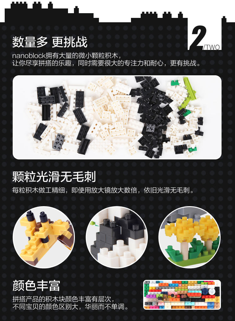 【可用券】日本原创品牌nanoblock 小颗粒拼插积木800538