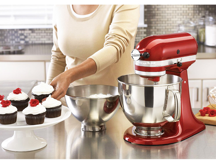 kitchenaid/原装进口 5ksm150pscca 厨师机 家用全自动和面机 电动揉