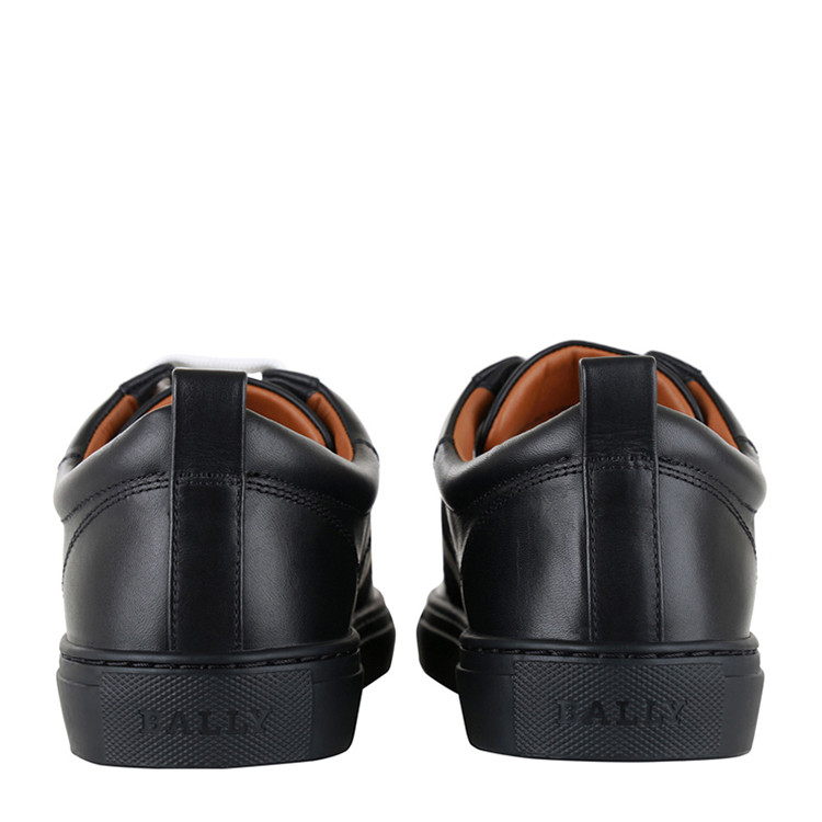 bally/巴利 helvionew黑色牛皮经典条纹男士休闲运动鞋#6223156