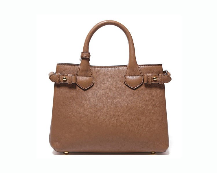 burberry/博柏利 女士深沙色小牛皮托特手提包 3962741