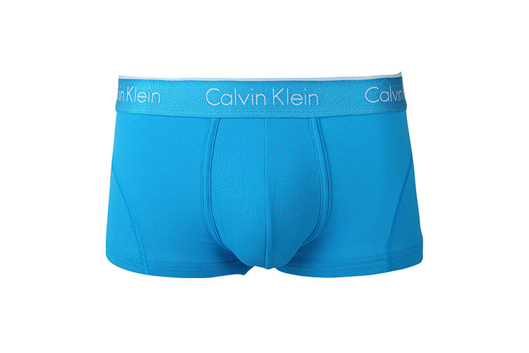 calvin klein/卡尔文·克莱因 男士内裤天蓝色涤纶平角内裤 nb1005