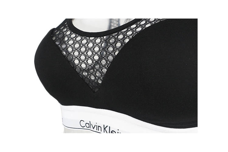 calvin klein/卡尔文·克莱因 女士黑色镂空运动内衣 qf4476-001