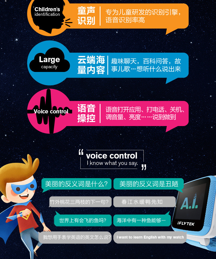 iFLYTEK\/科大讯飞 科大讯飞AI智能4G儿童电话