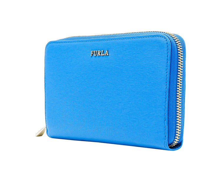 furla/芙拉女士babylon系列宝蓝色牛皮长款钱包826452