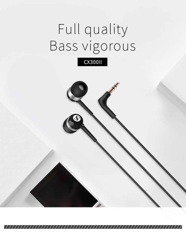 sennheiser/森海塞尔 cx300ii 强劲低音入耳式耳机 黑色