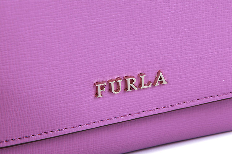 furla/芙拉 babylon系列紫色牛皮女士钱包 874563