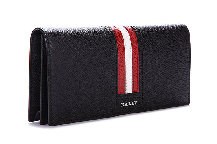 【bally巴利 钱包】bally/巴利 黑色牛皮男士长款钱包