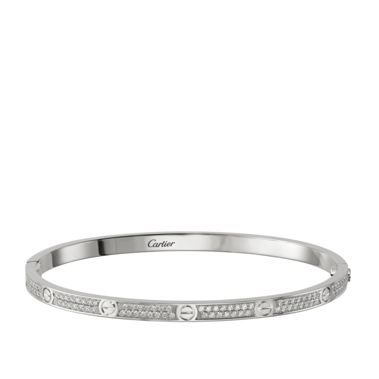 cartiernn的灰色,cartiernn16 cartier/卡地亚 love系列18k金镶钻优雅女士手镯 n6710817