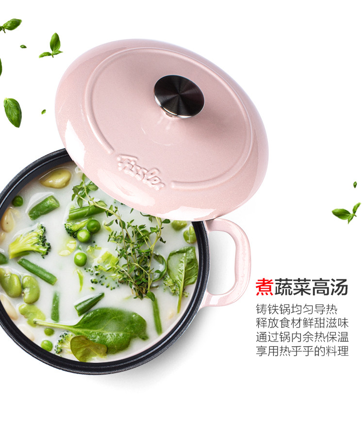 fissler/菲仕乐 calen食色系列20厘米铸铁锅 多色可选