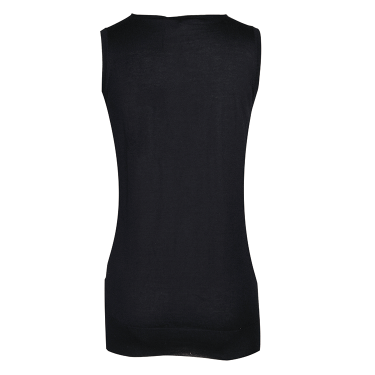 gucci/古驰 黑色羊绒v领背心女士针织衫/毛衣 gu2530637099 292293 x4