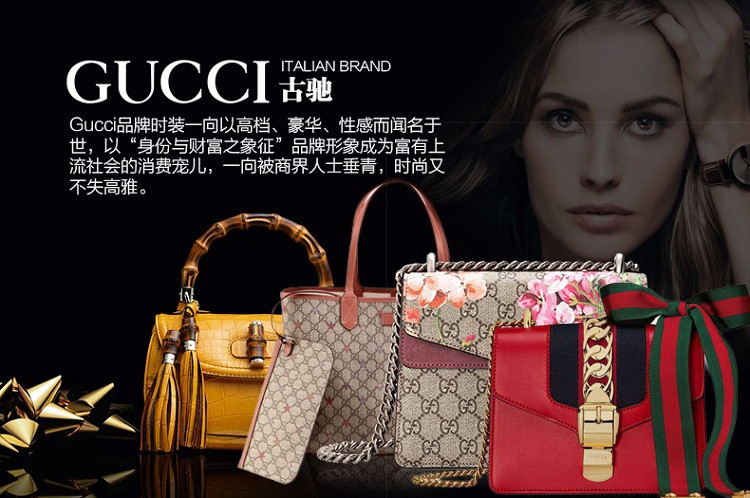 gucci/古驰 sylvie系列 小s同款 优雅女士真皮小号链条手袋/单肩包/斜