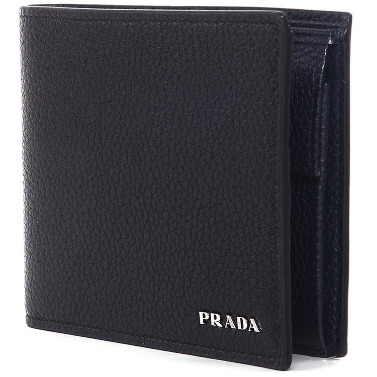 prada/普拉达 男士牛皮对折短款钱包钱夹2mo738 2e3e