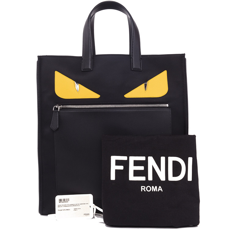 fendi/芬迪男士尼龙手提包经典小怪兽7va367 o7m