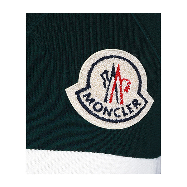 moncler/蒙克莱 时尚拼色logo学院风格男士针织衫/毛衣 9032100 97939
