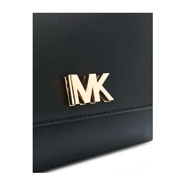 michael kors/迈克·科尔斯 18秋冬黑色牛皮mk字母logo迷你女士单肩斜