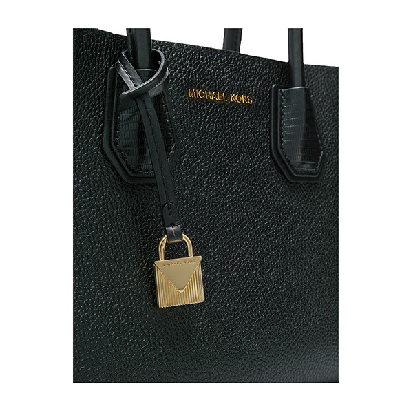 michael kors/迈克·科尔斯 18秋冬黑色牛皮女士单肩手提包风琴包 30