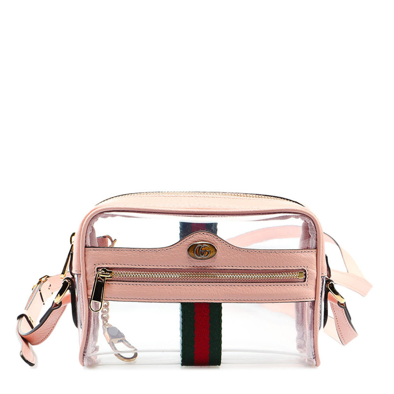 【19春夏】gucci/古驰 女士新款 ophidia系列透明迷你单肩包 517350 9