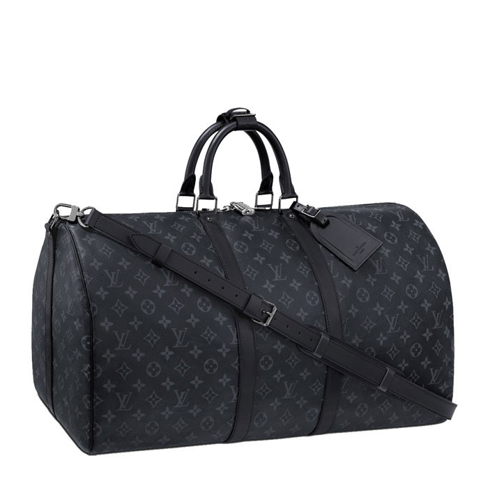 louisvuitton/路易威登男士黑色老花经典monogrameclipse帆布/牛皮