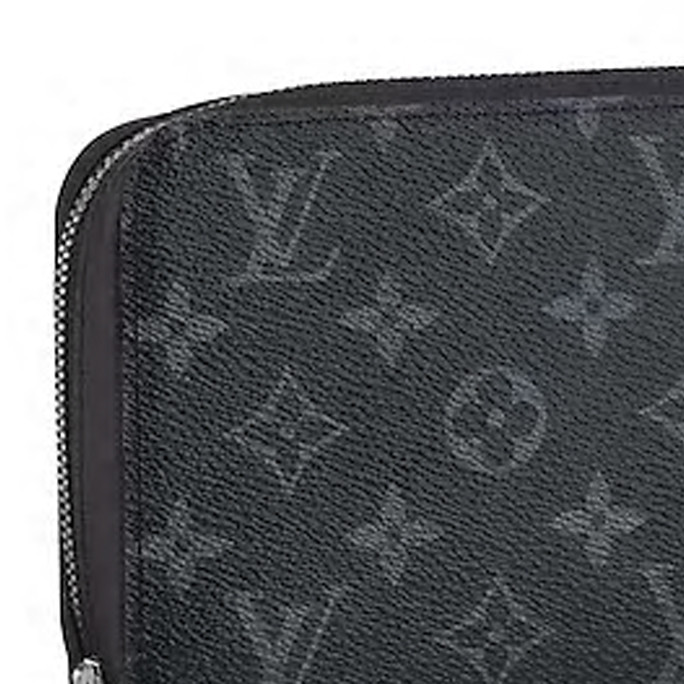 louisvuitton/路易威登男士黑色monogrameclipse帆布老花手拿包帆布