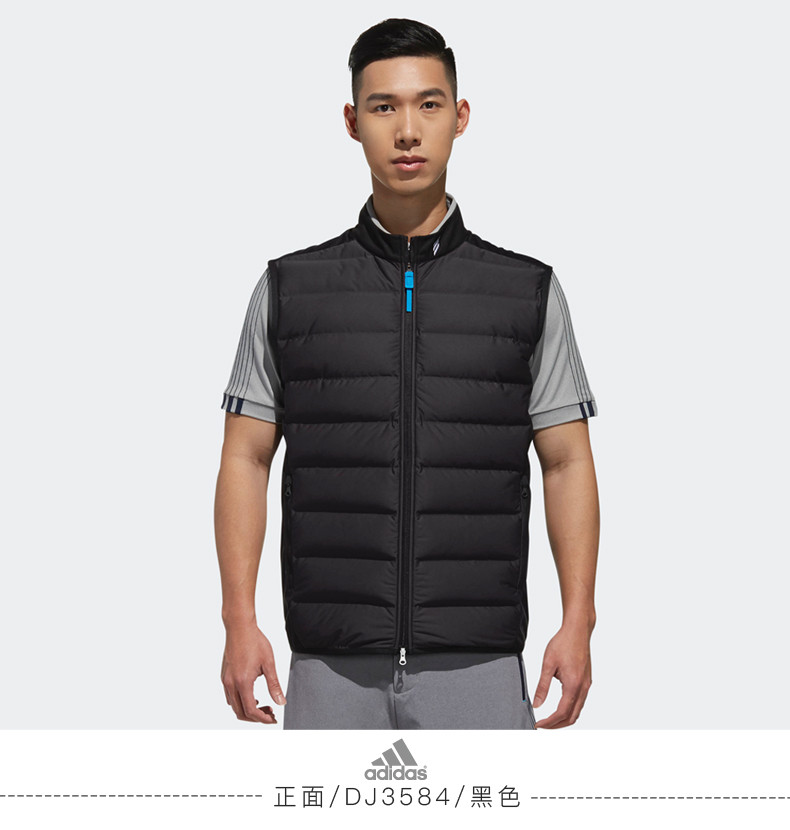 adidas阿迪达斯马甲 男士运动背心高尔夫服装男