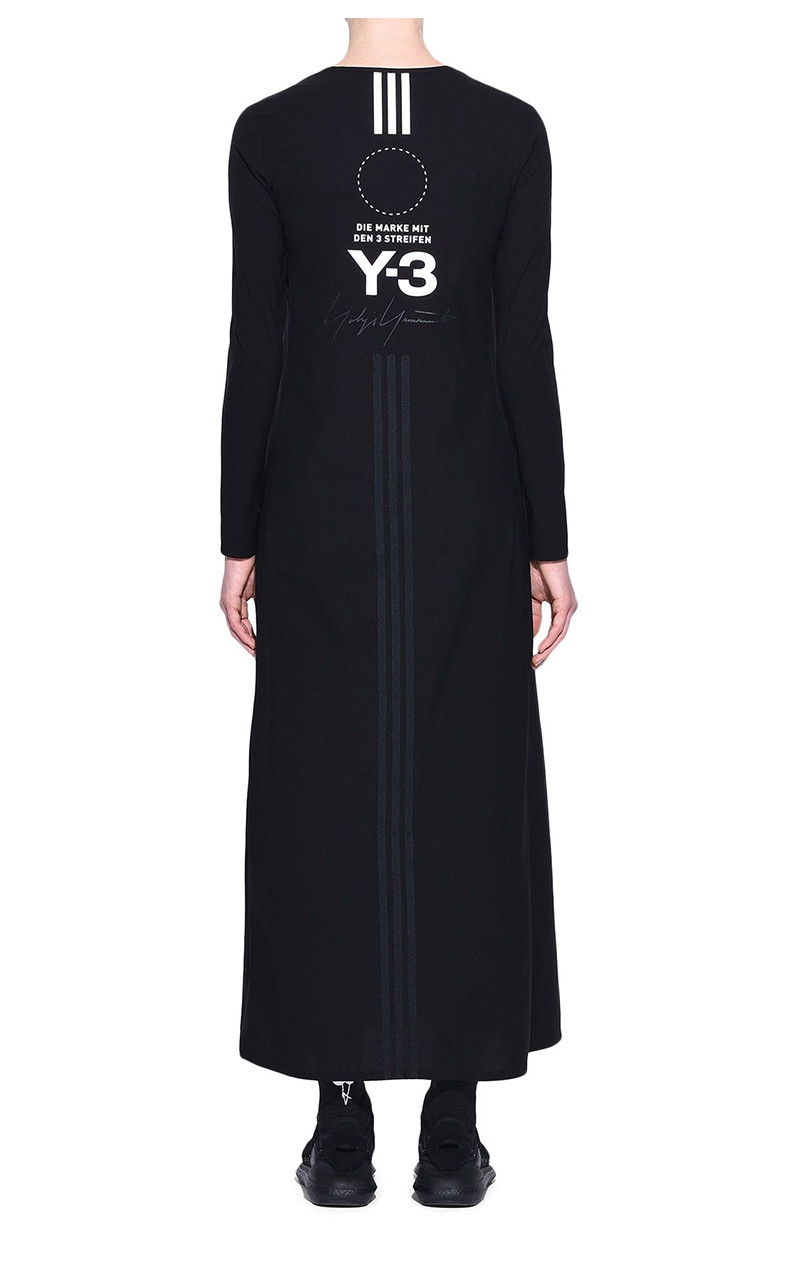 【官方授权】y-3 山本耀司 女士修身款t恤裙子 长款连衣裙 28-dp7703