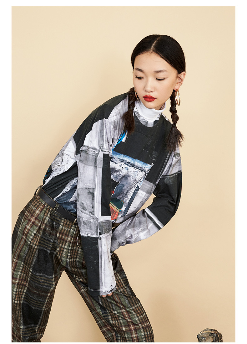 【designerwomenswear】uooyaa/乌丫bbooyy新款专柜正品复古老照片