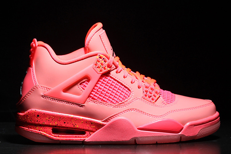 【nike耐克 男士篮球鞋】aj4 女款 红外线 air jordan 4 nrg hot