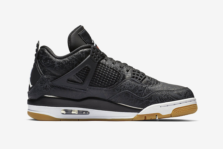 nike 耐克 aj4 情侣款 黑镭射 nike air jordan 4 laser 篮球鞋 ci