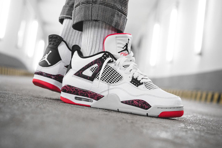 nike 耐克 aj4 情侣款 热熔岩 nike air jordan 4 hot lave 408452