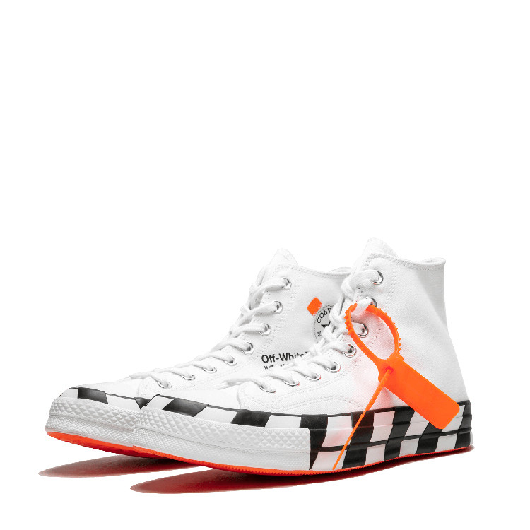 converse/匡威 1970s ow匡威2.0黑白阴阳棋盘 高帮帆布鞋 163862c