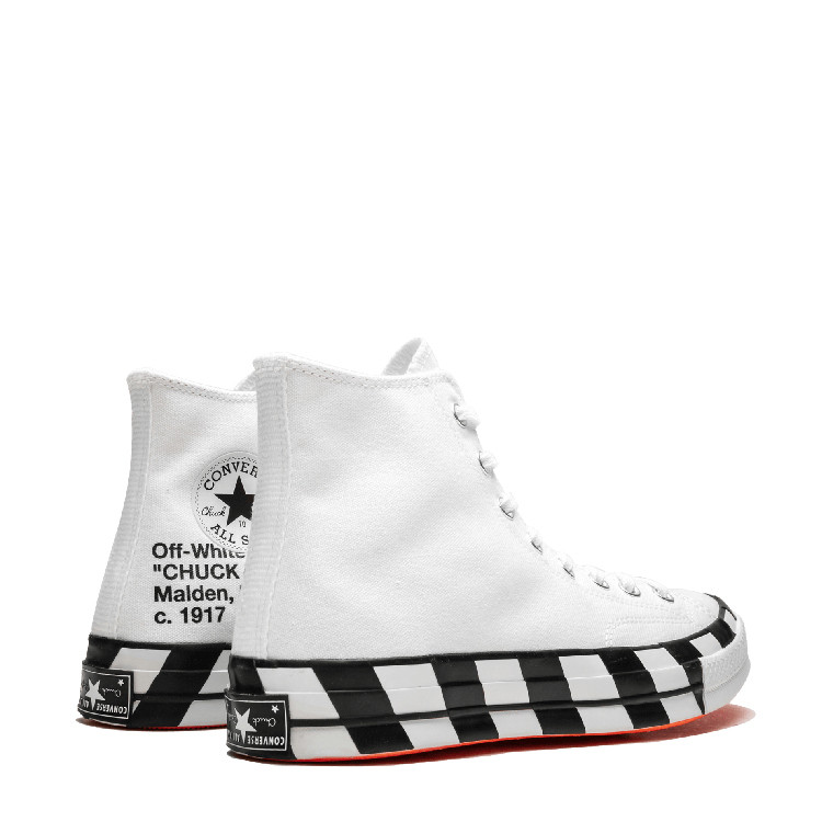 converse/匡威 1970s ow匡威2.0黑白阴阳棋盘 高帮帆布鞋 163862c