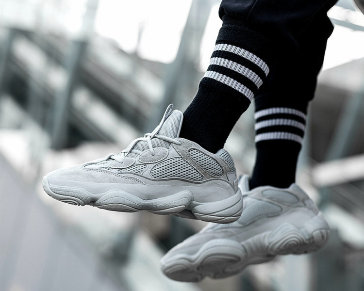 adidas/阿迪达斯 yeezy 500 salt 椰子500 月光灰 海盐雾灰侃爷老爹鞋