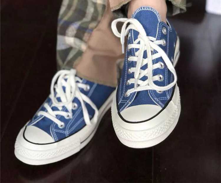 converse匡威 1970s海军蓝高帮低帮帆布鞋 162064c