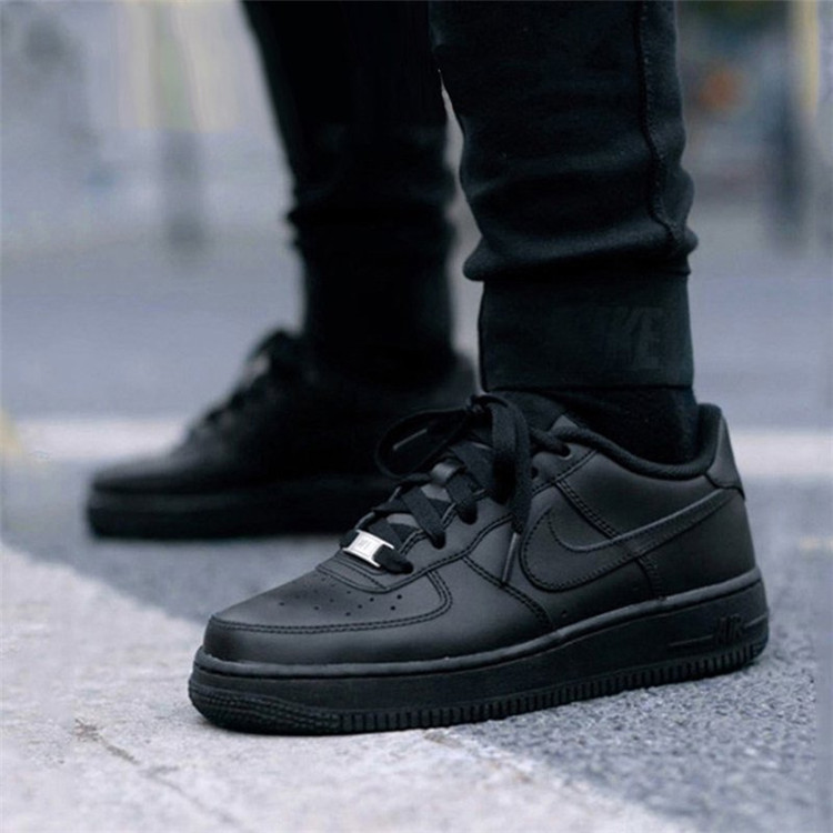 nike/耐克air force 1纯黑空军一号复古厚底运动休闲板鞋 315115-038