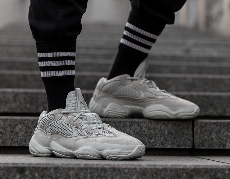 adidas/阿迪达斯 yeezy 500 salt 椰子500 月光灰 海盐雾灰侃爷老爹鞋