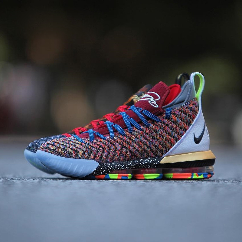 nike耐克 lebron 16 what the 勒布朗16鸳鸯篮球鞋 bq6582-900