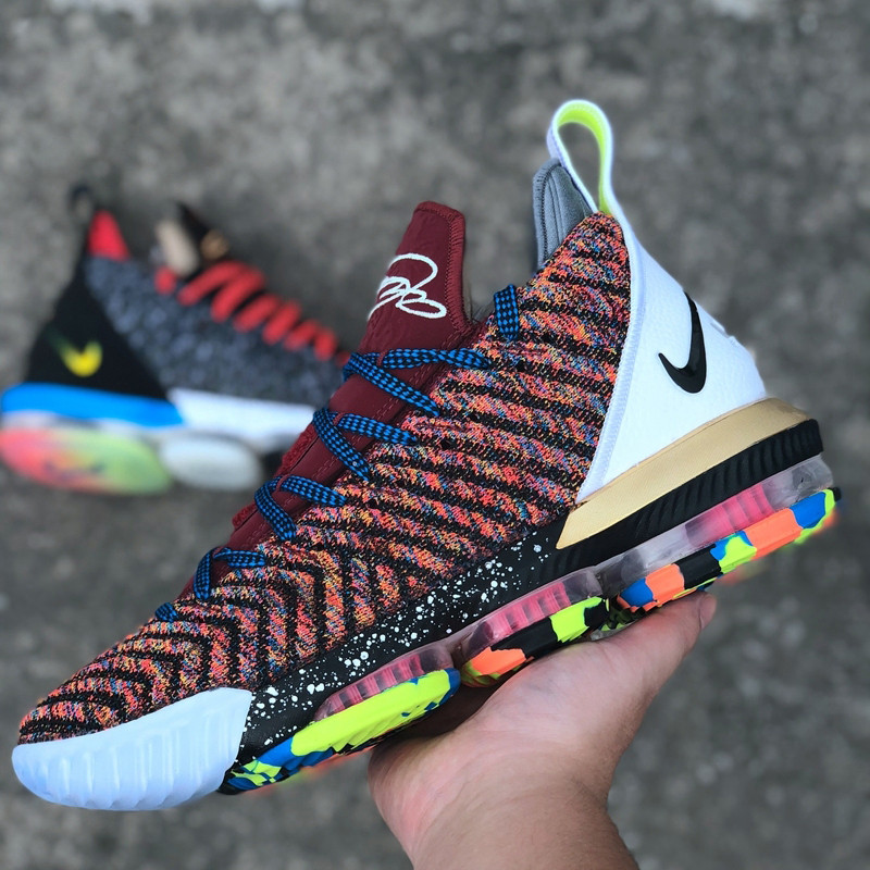 nike耐克 lebron 16 what the 勒布朗16鸳鸯篮球鞋 bq6582-900