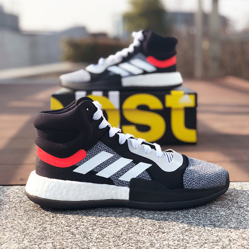 男子高帮灰白春季舒适Marquee Boost篮球鞋B