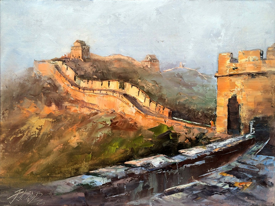 订制 于忠祥 《江山多娇》/40x30cm/油画