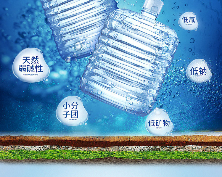 卓玛泉西藏冰川水弱碱性天然低氘水母婴饮用水42桶水卡