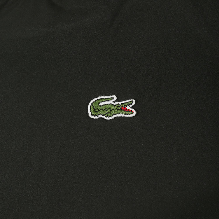 lacoste/鳄鱼男士黑色长袖拉链男士外套