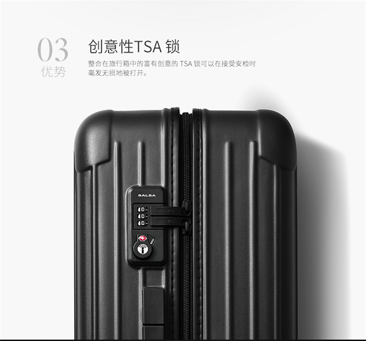 【可用券】rimowa/日默瓦 salsa系列聚碳酸酯中性款式32寸哑蓝色行李