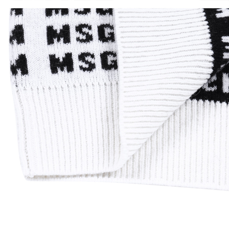 msgm/msgm混合材质logo字母编织图案女士针织衫/毛衣