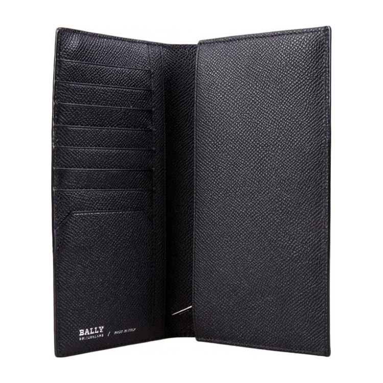 bally/巴利男士拼色牛皮长款钱包