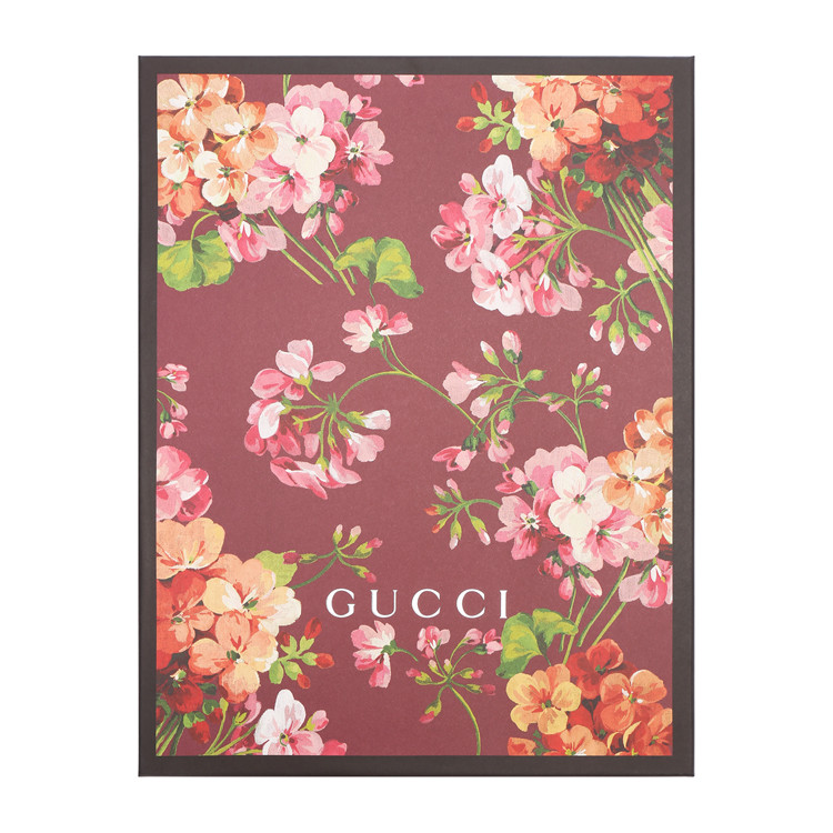 gucci/古驰混合材质花卉印花图案女士围巾